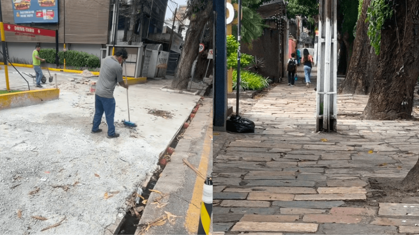 MPPA abre inquérito para investigar retirada de pedras históricas em frente ao Burguer King da Avenida Nazaré