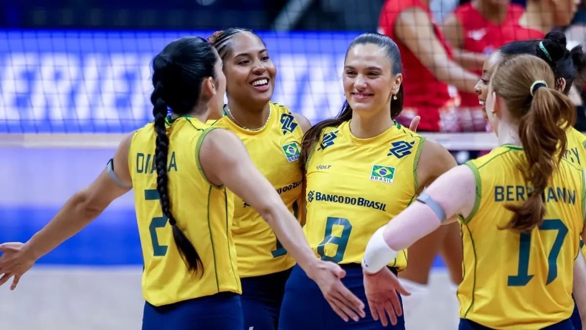 Seleção supera instabilidade inicial e bate dominicanas por 3 sets a 1 na Liga das Nações