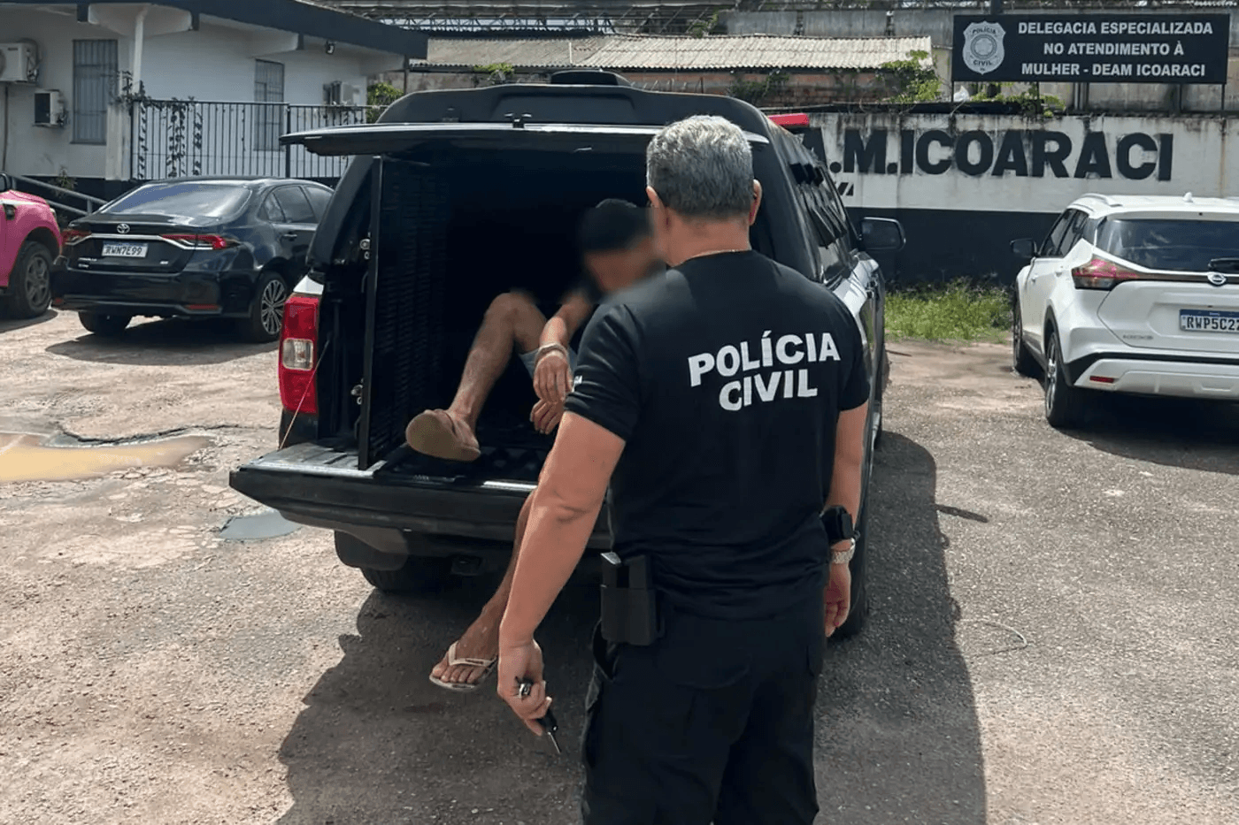Polícia Civil prende em flagrante agressor com vários crimes contra a mulher, em Icoaraci