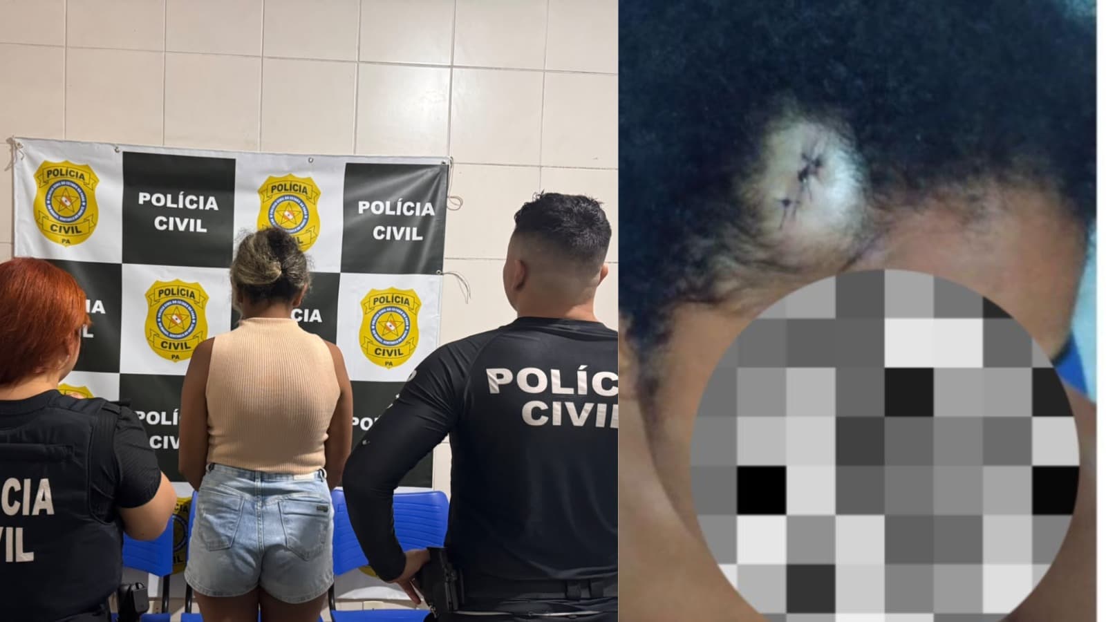 Mãe é presa suspeita de agredir filha de 13 anos com pedaço de madeira em São Miguel do Guamá