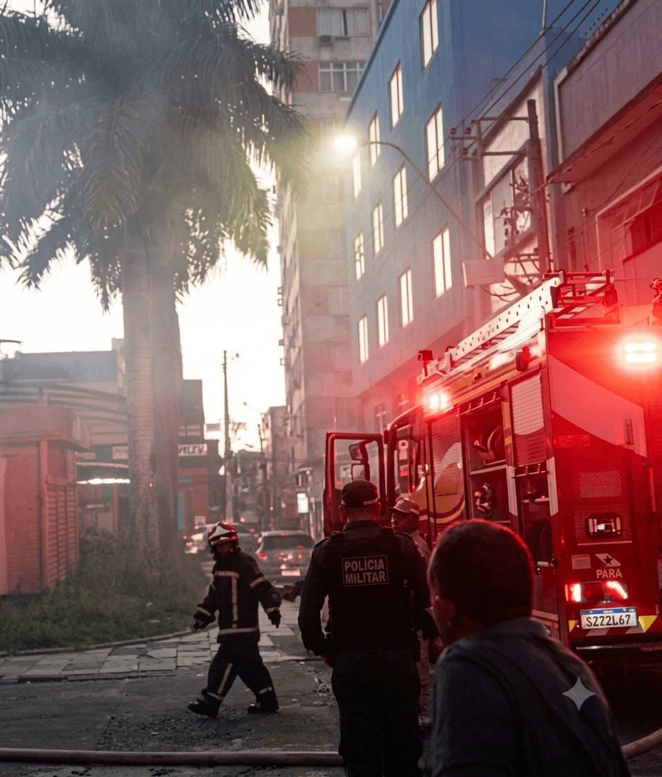 Incêndio no subsolo Largo da Palmeira expõe uma fragilidade antiga e mostra que Belém pega fogo em câmera lenta