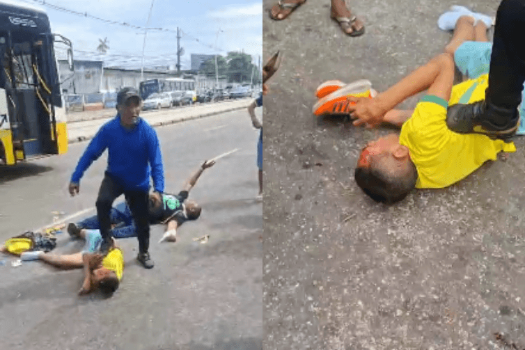 Suspeito de assalto é contido por populares na Avenida Augusto Montenegro, em Belém