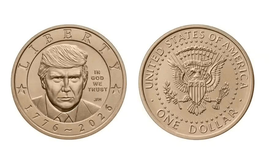 EUA começam a produzir moedas de US$ 1 com imagem de Trump