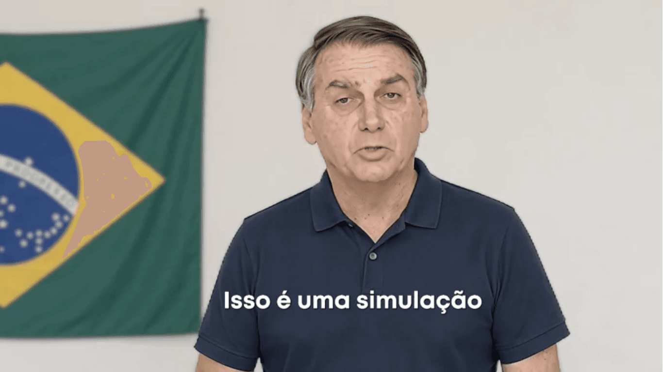 Em versão IA, Jair Bolsonaro participa de lançamento oficial de candidatura de Flávio: 'nenhuma prisão vai calar'