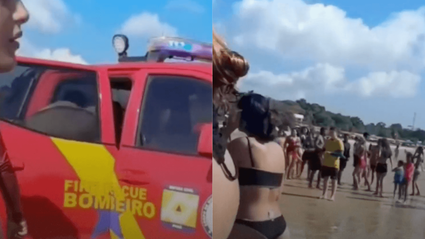 Jovem é resgatado após princípio de afogamento na praia do Caripi, em Barcarena