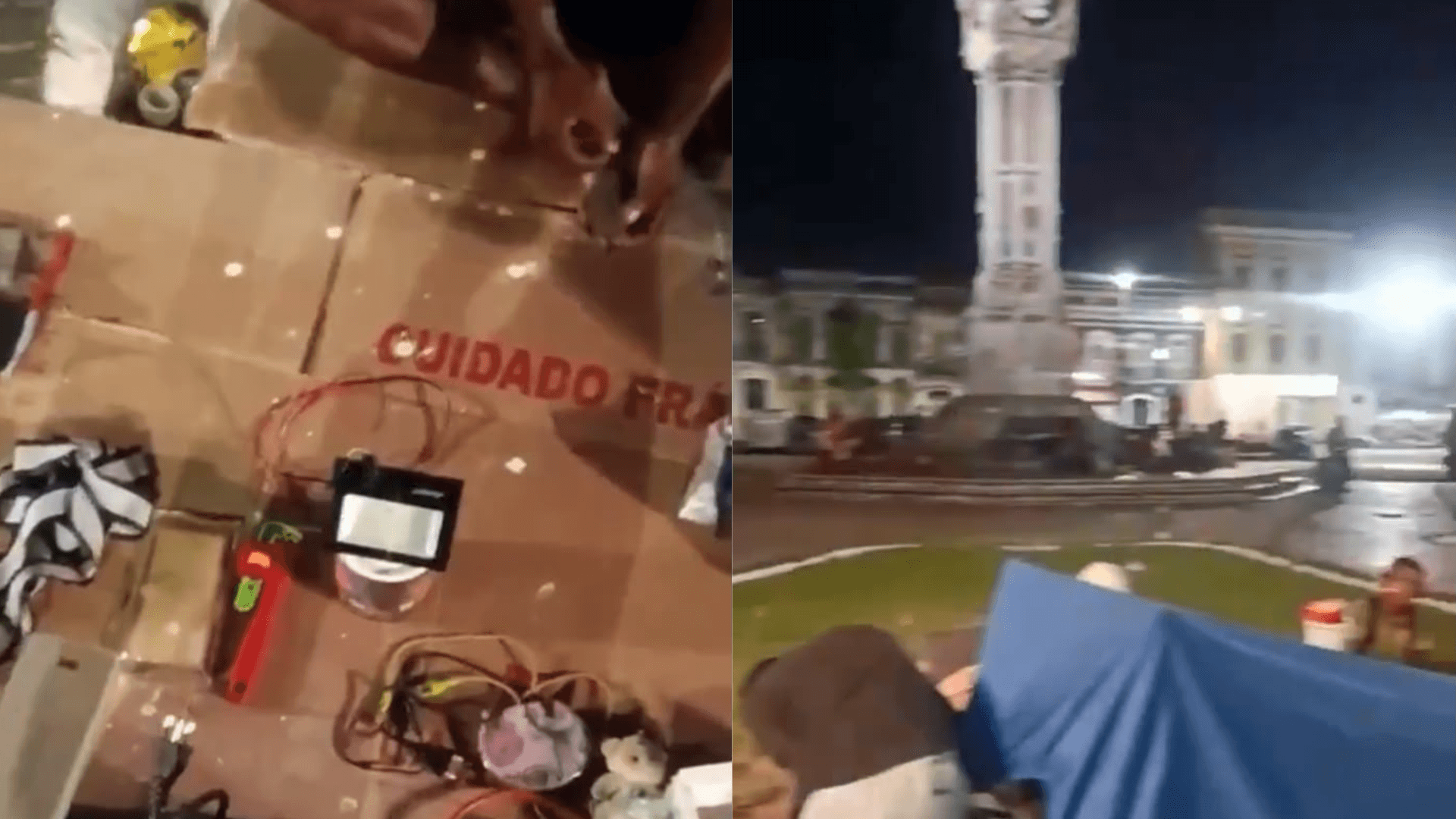Vídeo mostra "feira" de produtos supostamente roubados na Praça do Relógio, em Belém