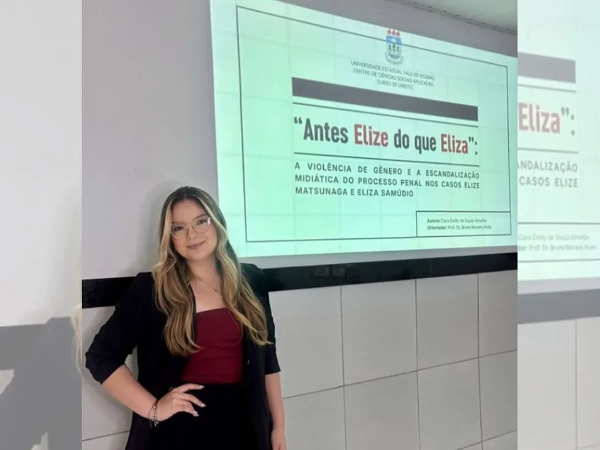 TCC nota 10 usa "Antes Elize do que Eliza" para debater segurança feminina e viraliza