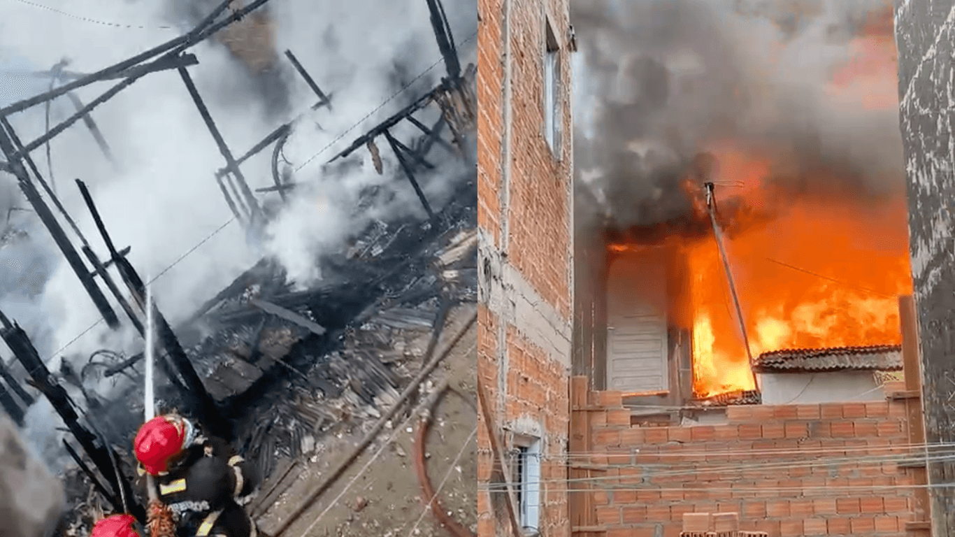 Novas imagens mostram incêndio que atingiu casas e matou animais em Icoaraci, em Belém
