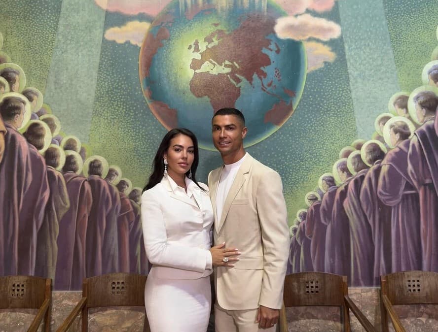 Revista revela primeiras imagens do casamento de Cristiano Ronaldo e Georgina Rodríguez