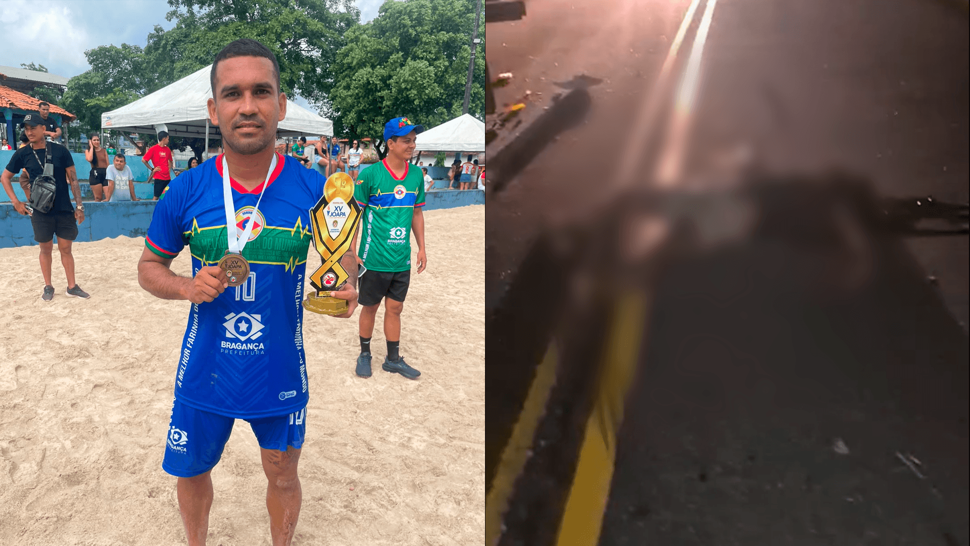 Ex-jogador do Bragantino morre em 4cidente na Estrada do Treme, em Bragança