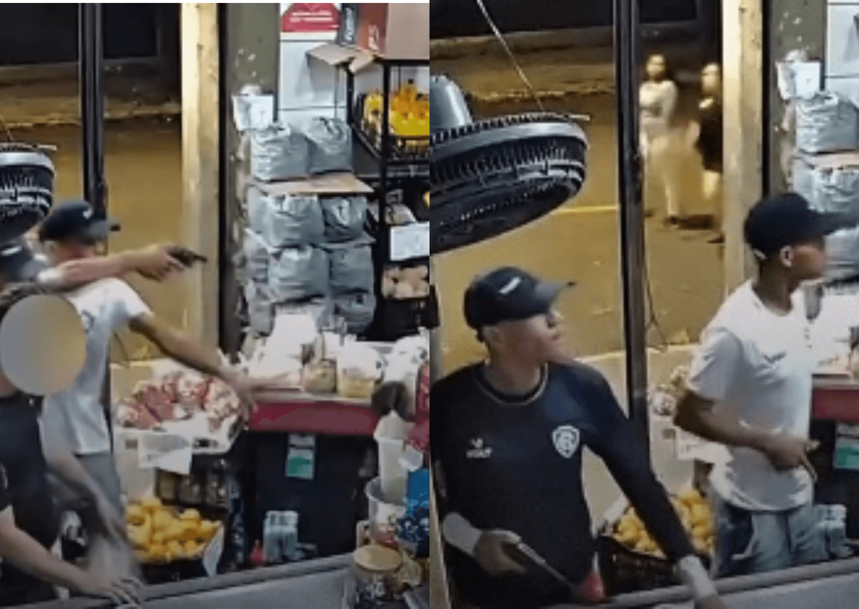 Câmeras flagram assalto a mercadinho no Promorar, em Belém