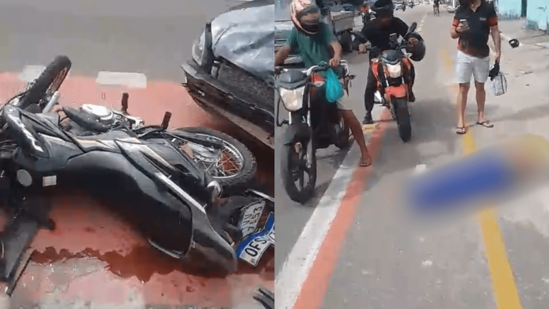 Motociclista na contramão colide com veículo na Av. Álvares Cabral e causa grave acidente
