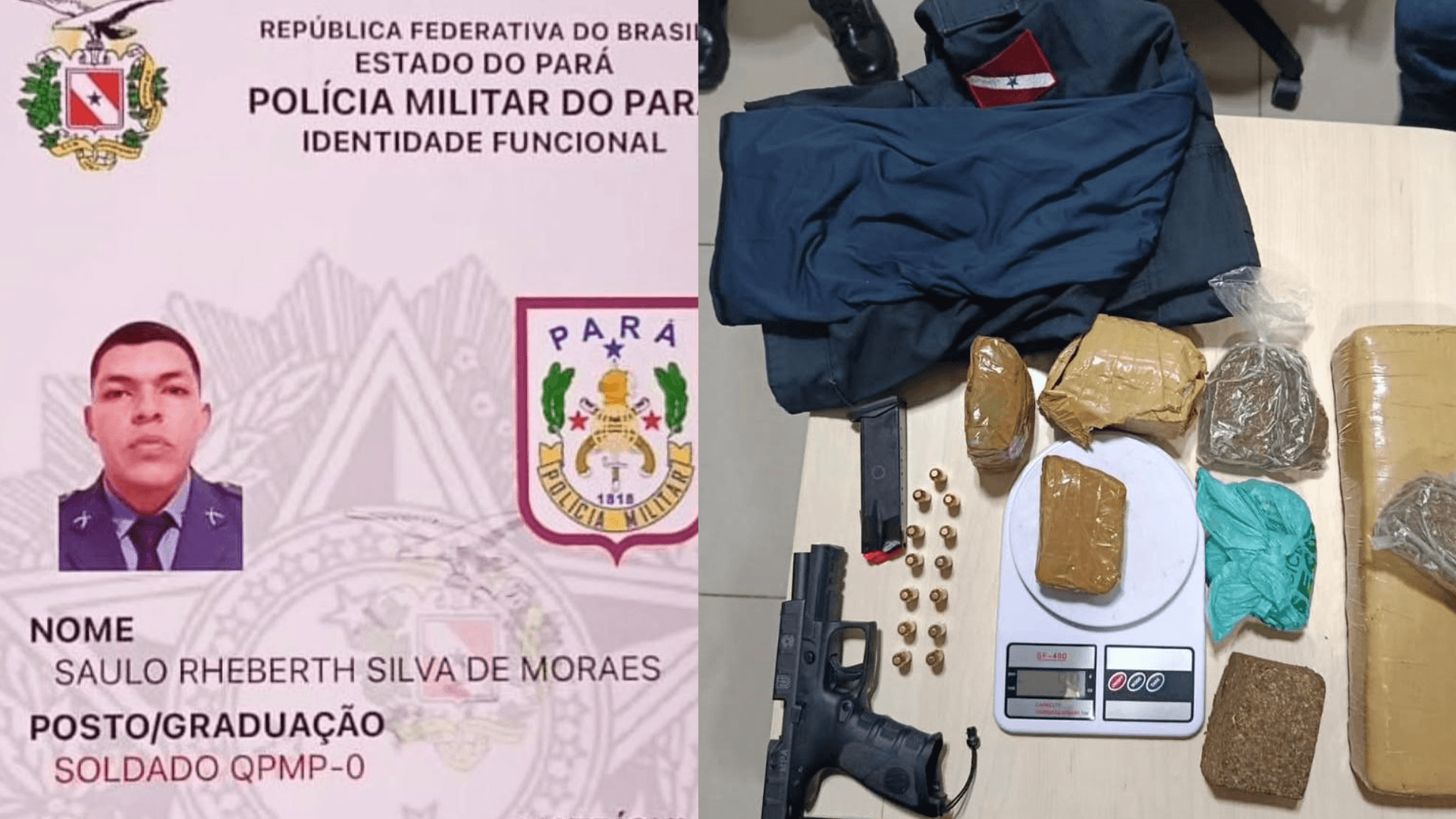 Soldado da PM é preso suspeito de tráfico de drogas em Capanema, menos de um ano após entrar na corporação