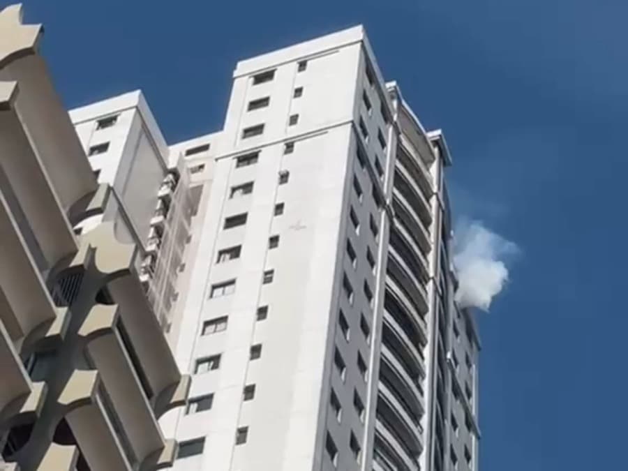 Vídeo: incêndio é registrado em condomínio na Av. Conselheiro Furtado e trânsito é bloqueado
