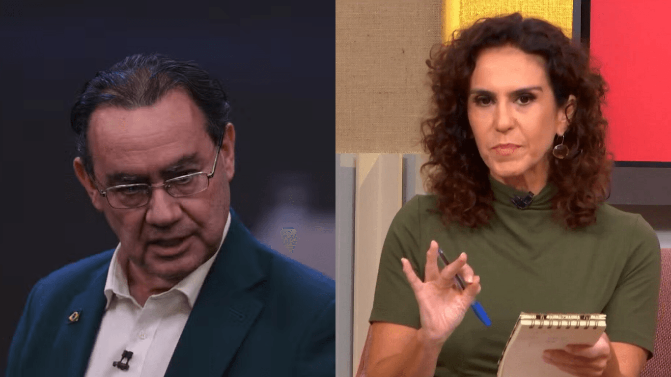 Augusto Cury se irrita com jornalista durante sabatina e rebate crítica sobre governabilidade: "isso me toca"