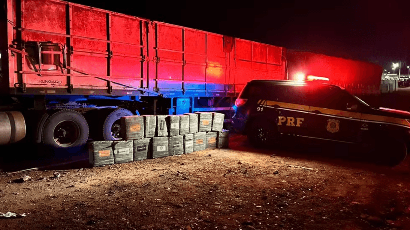 Motorista é preso com mais de meia tonelada de cocaína escondidos em carga de milho no sul do Pará