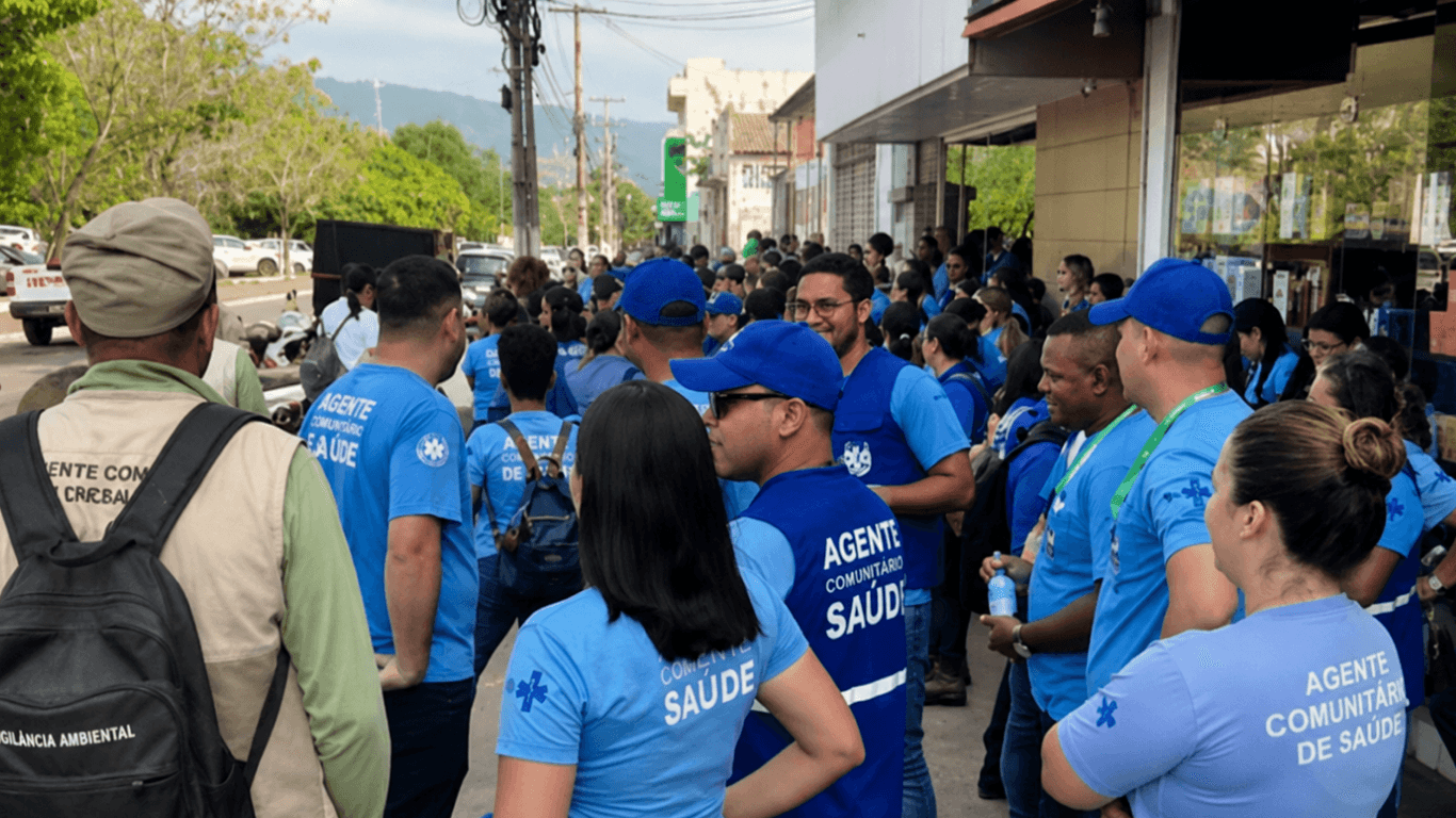 Agentes comunitários de saúde e de endemias entram em greve por tempo indeterminado em Parauapebas