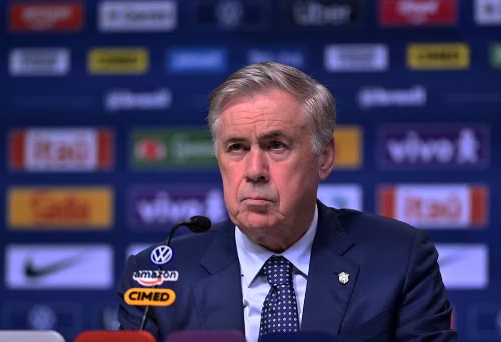 Ancelotti inicia ciclo para 2030 com novidades na convocação da Seleção Brasileira