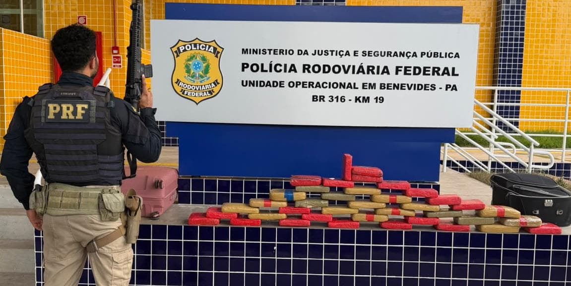 Duas mulheres são presas com mais de 40 quilos de skunk em ônibus na BR-316