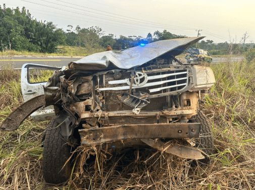 Idoso de 66 anos morre após caminhonete capotar na BR-230 em Vitória do Xingu
