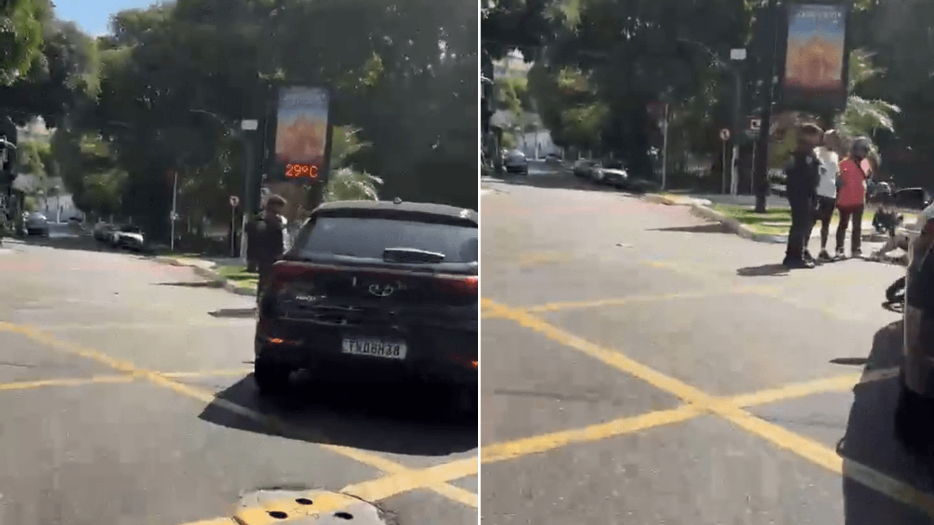 Motociclista fica ferido após colisão com veículo na Rua dos Mundurucus