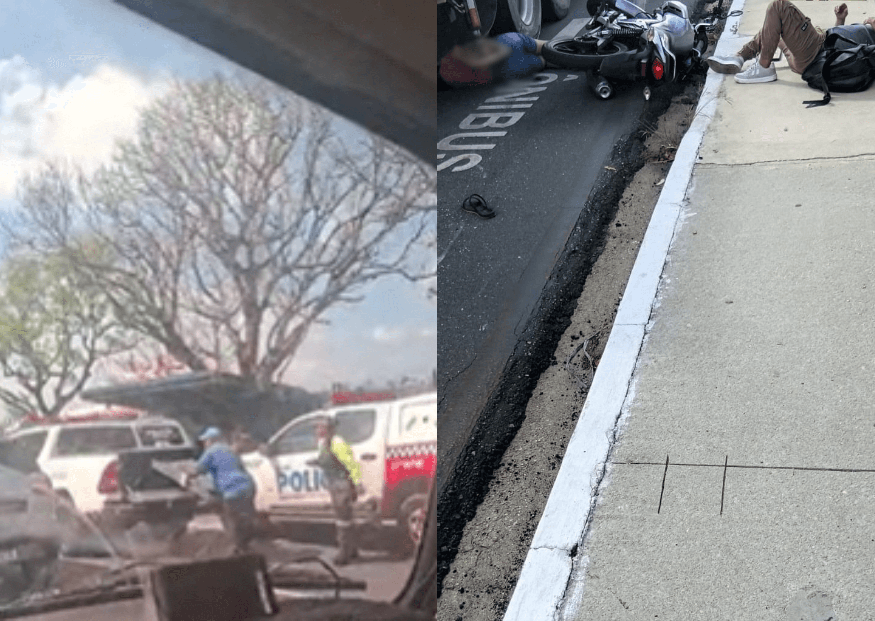 Mulher morre após colisão entre caminhão e motocicleta na Avenida Júlio César