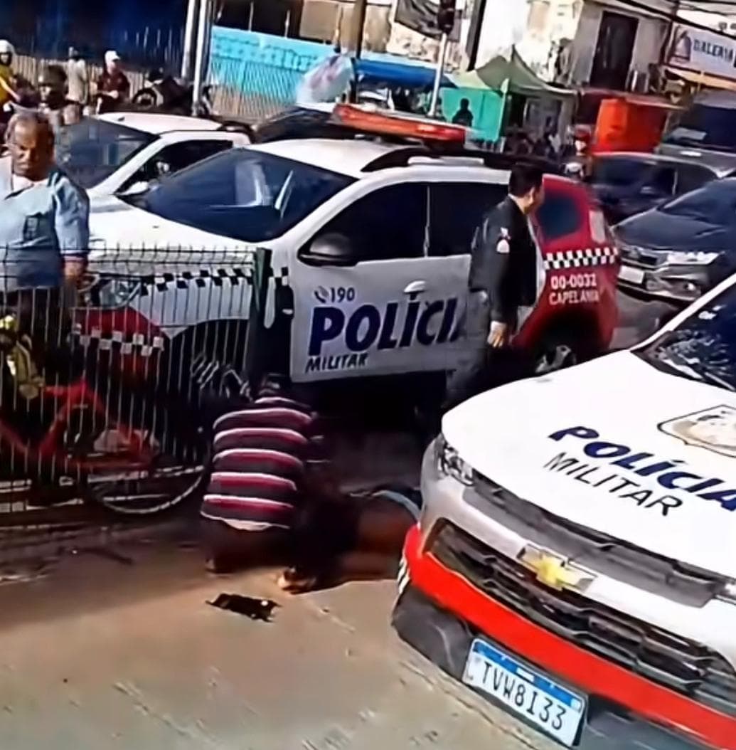 Vídeo: ciclista que trafegava pela pista do BRT na BR-316 é atropelado por viatura da PM