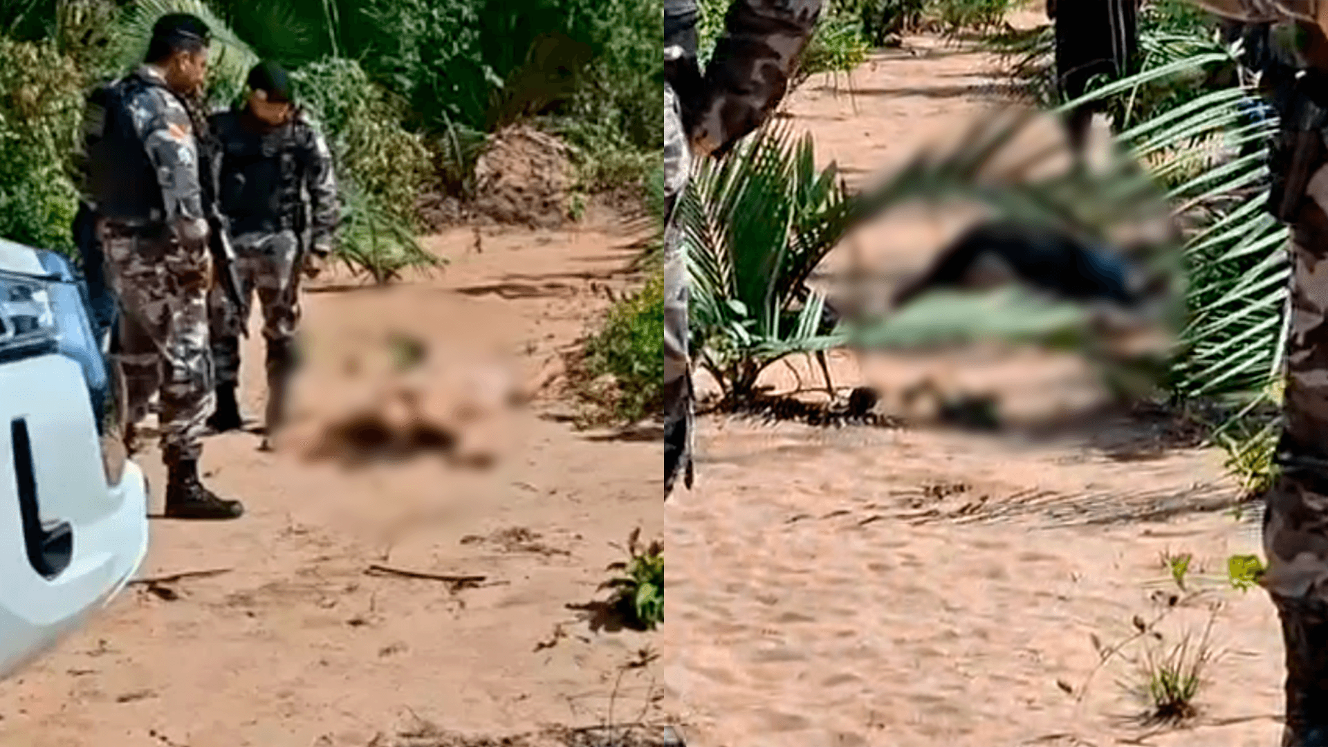 Casal é achado morto com marcas de tiros no ramal da Ponte Alta, em  Santarém
