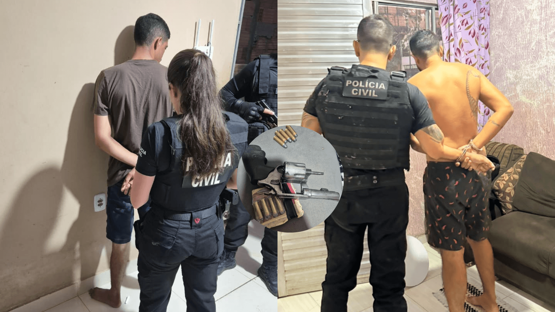 Polícia prende dois homens por posse ilegal de arma em Paragominas, no Pará