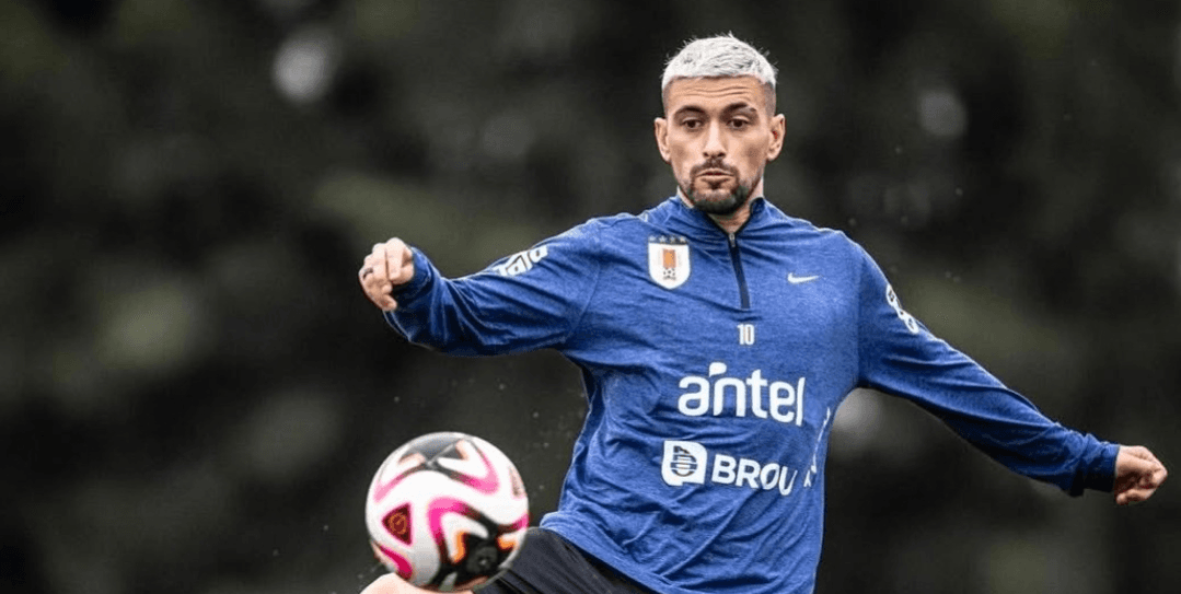 Arrascaeta tem lesão confirmada na panturrilha e pode desfalcar Uruguai na Copa do Mundo