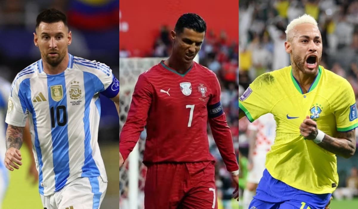 Messi, Cristiano Ronaldo e Neymar lideram a lista de despedidas na Copa do Mundo 2026