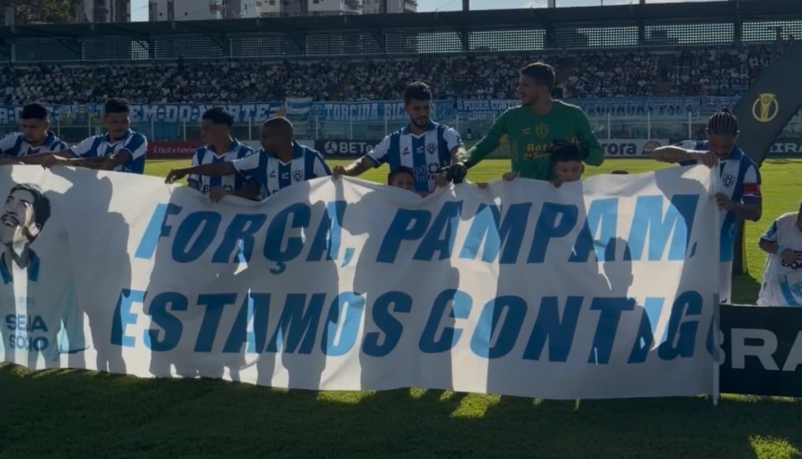 Paysandu homenageia Pampam na Curuzu e torcida cobra justiça após atropelamento