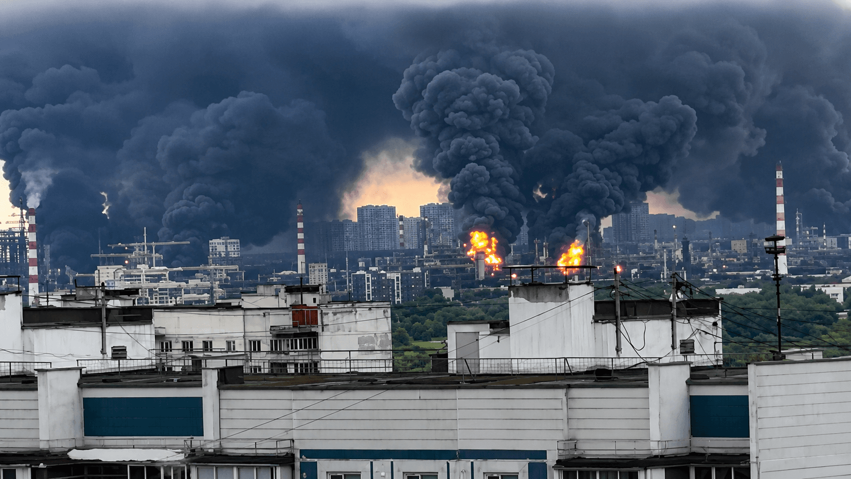 Ataque com drones atinge refinaria em Moscou e provoca explosão; Rússia e Ucrânia intensificam ofensivas