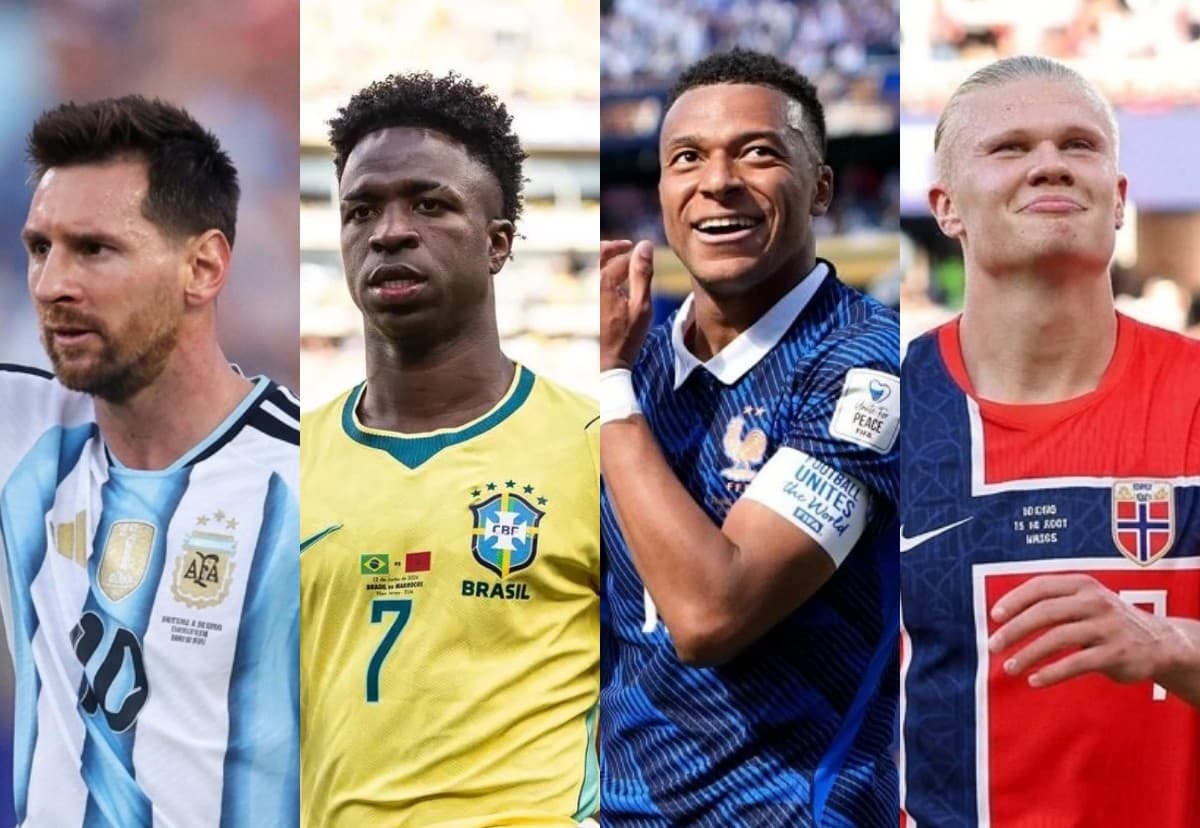 Artilharia da Copa incendeia com Vini Jr., Mbappé e Haaland na caça ao recordista Lionel Messi