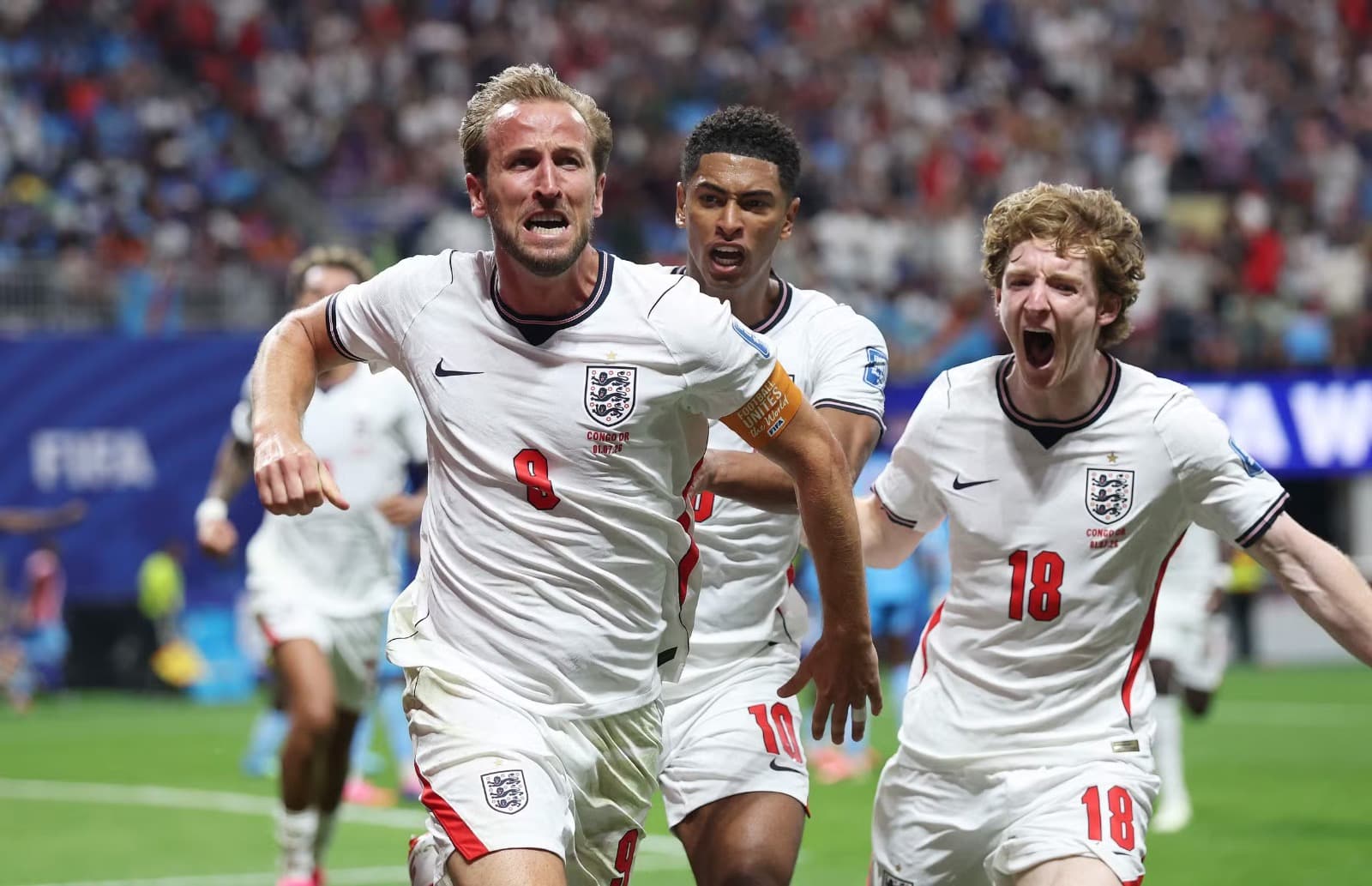 Harry Kane brilha, Inglaterra vira sobre RD Congo e pode cruzar o caminho do Brasil nas quartas