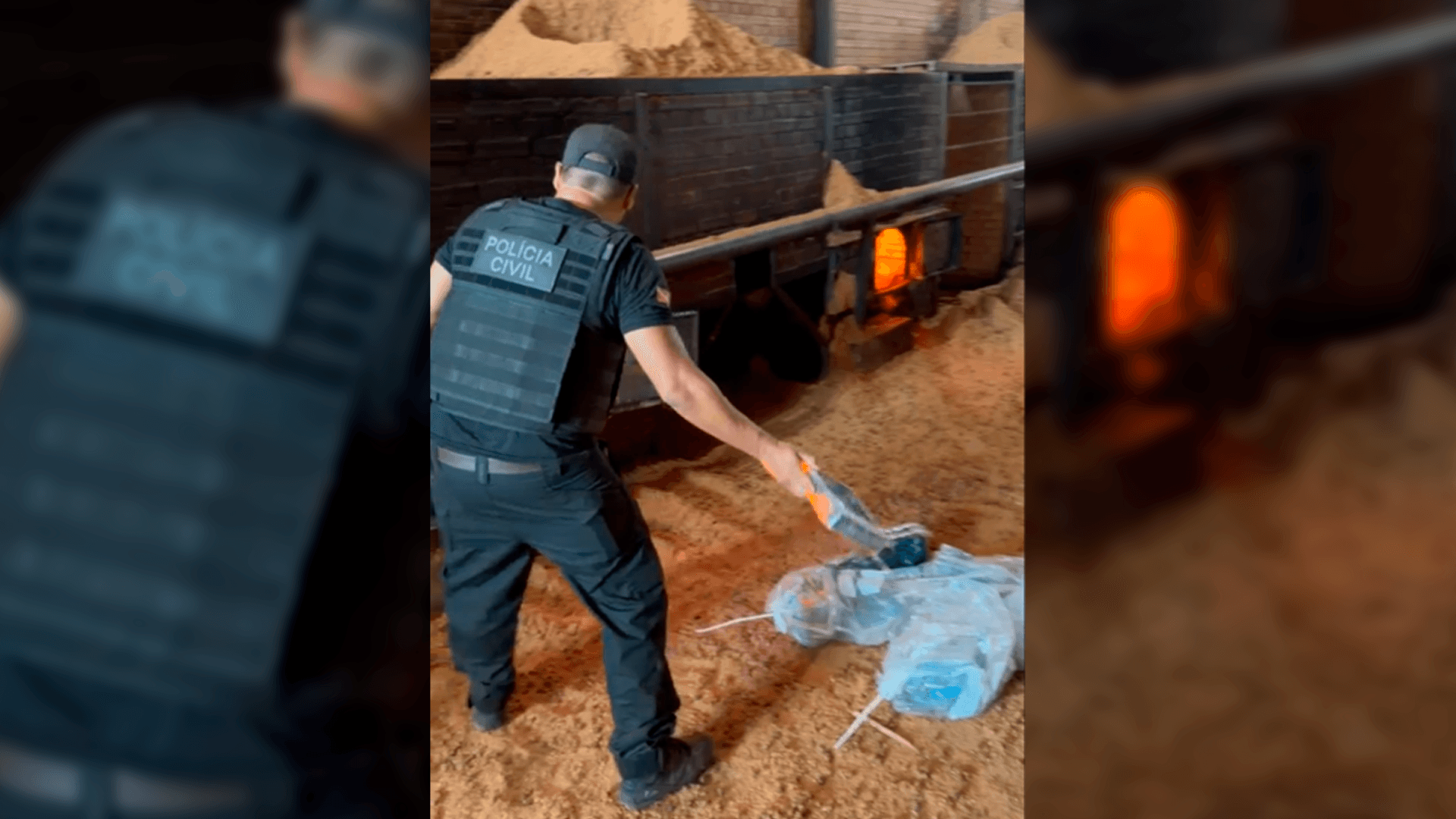 Polícia Civil incinera 1,3 tonelada de cocaína apreendida em Tailândia