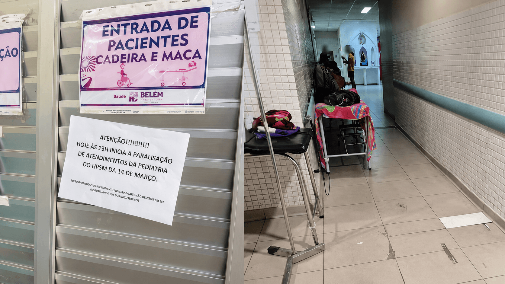 Pediatras entram em greve no PSM da 14 por salários atrasados e agravam crise na saúde de Belém