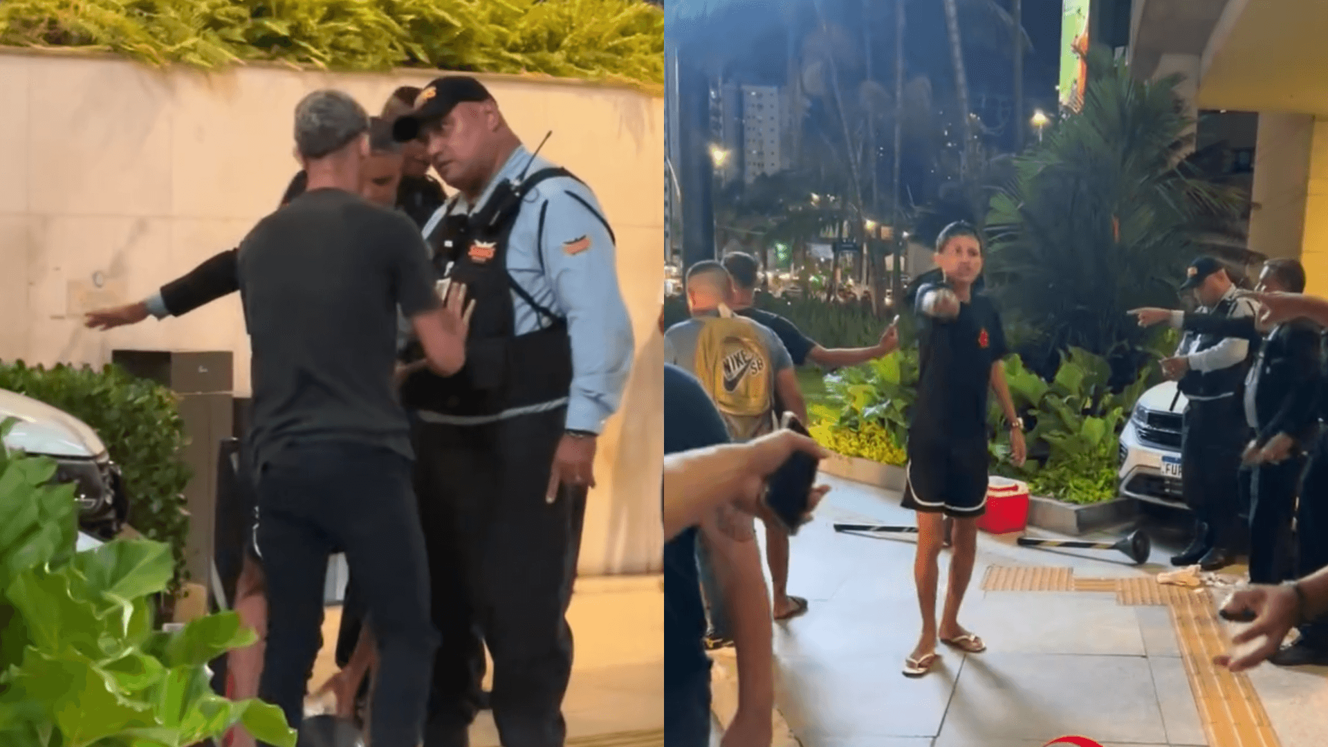 Abordagem de seguranças causa tumulto com vendedores em frente a shopping na Doca