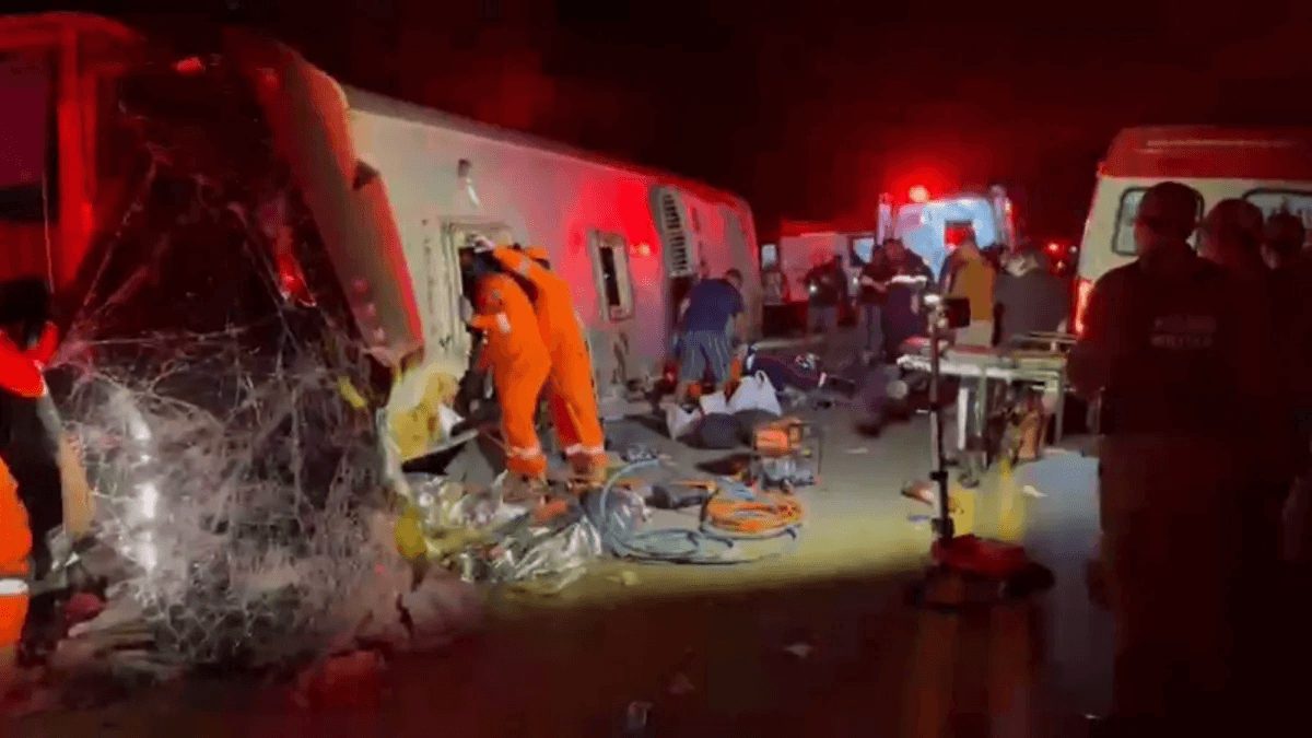 Acidente com ônibus fretado deixa ao menos 17 mortos na BR-423, em Pernambuco