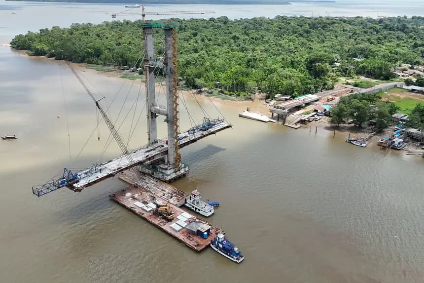 Após acidente, obra da ponte de Outeiro segue sendo finalizada; comandante de embarcação está preso