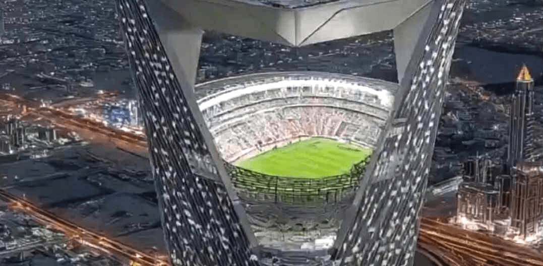 Arábia Saudita vai erguer estádio suspenso de 350 metros para a Copa do Mundo de 2034