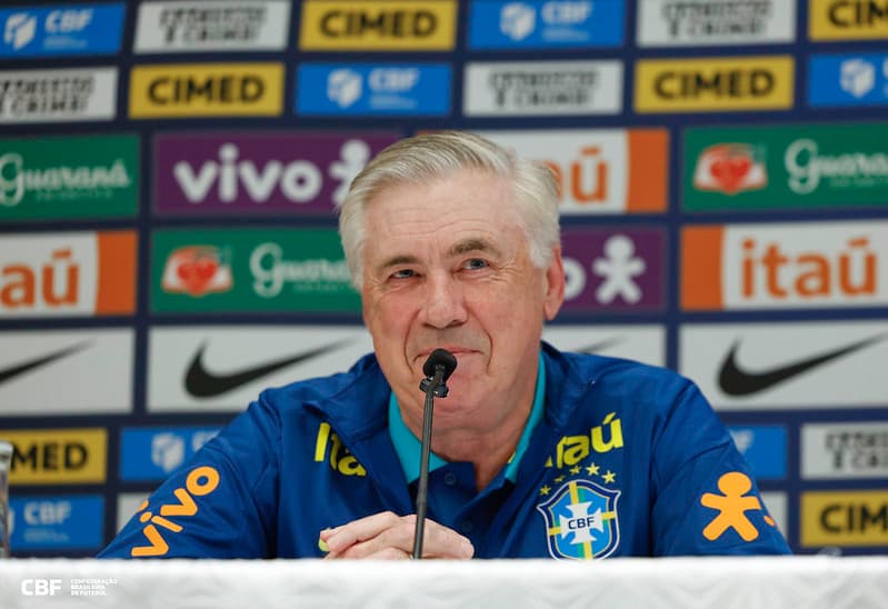 Brasil encara a França com defesa reformulada e ataque confirmado por Carlo Ancelotti