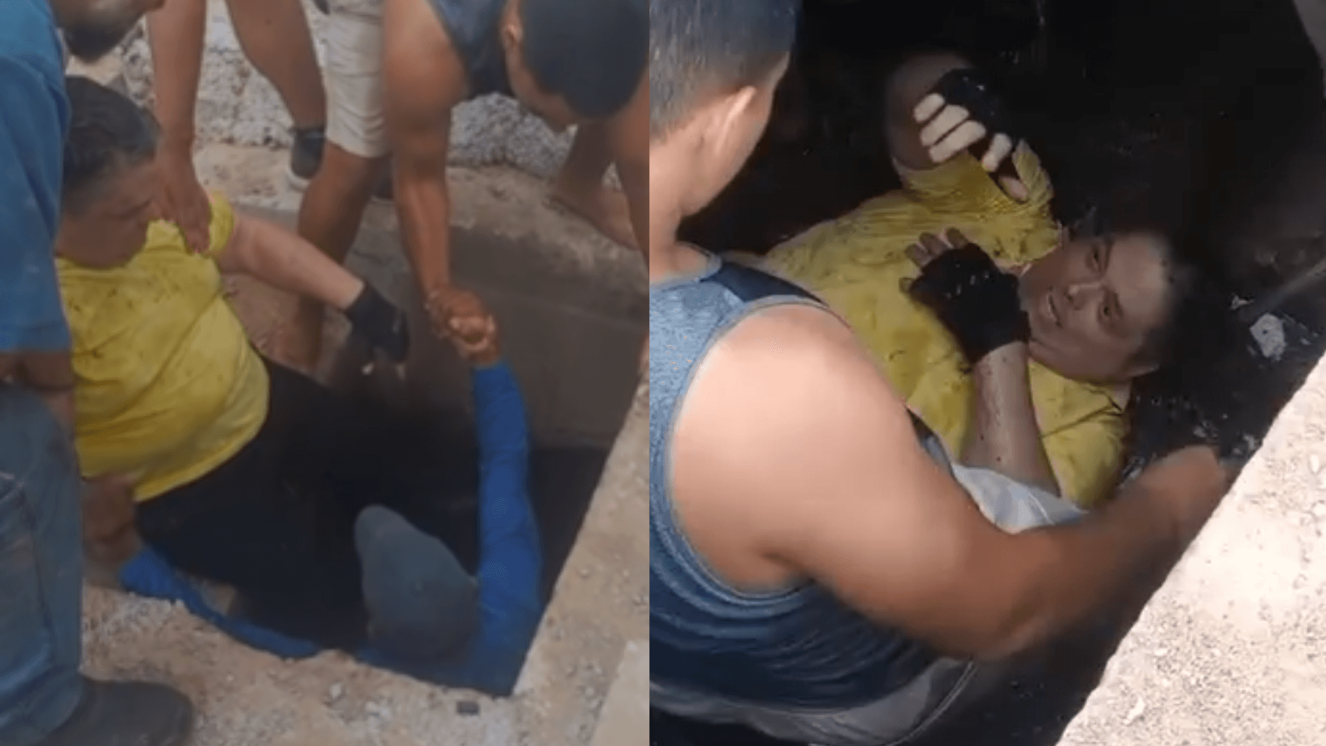 Cadeirante cai em bueiro e é socorrido pela população em Ananindeua