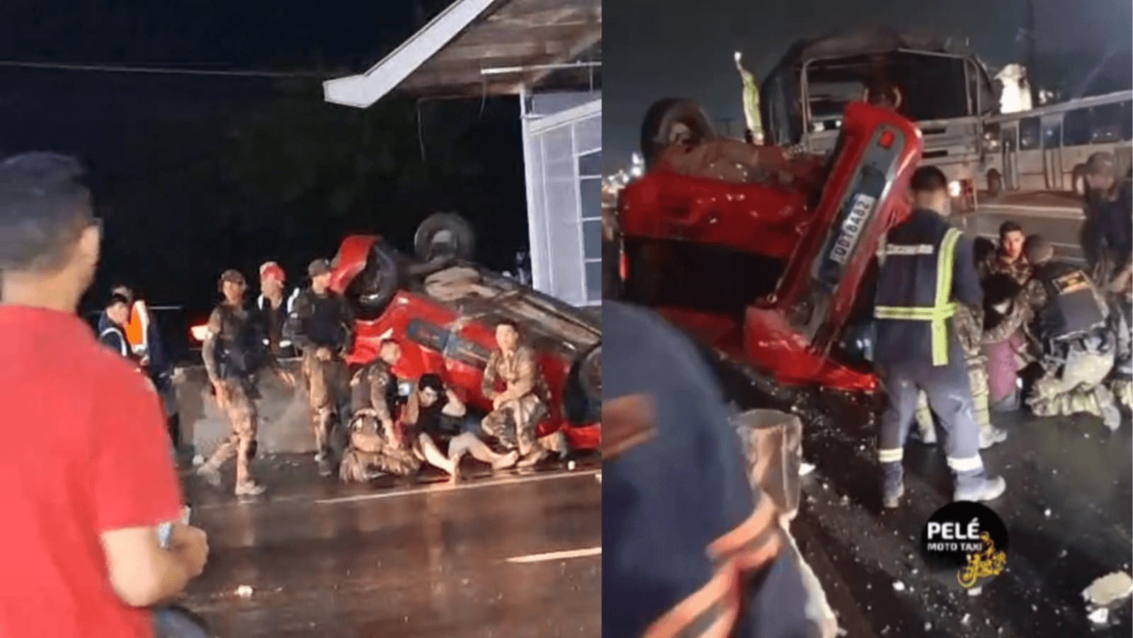 Caminhão do Exército colide com carro e causa lentidão no trânsito da BR-316 em Ananindeua
