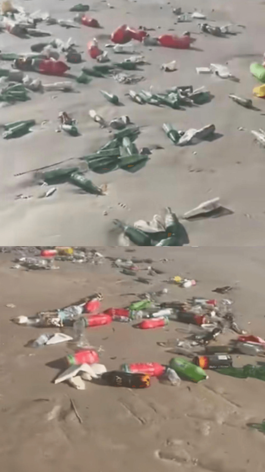 Carros atolados e lixo por banhistas em praia de Marudá após o Réveillon chamam atenção