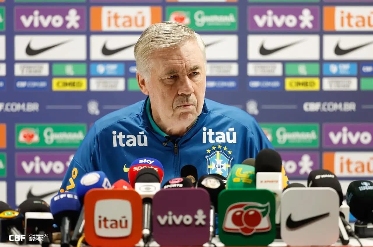 CBF envia pré-lista com 55 nomes; veja os selecionados de Carlo Ancelotti