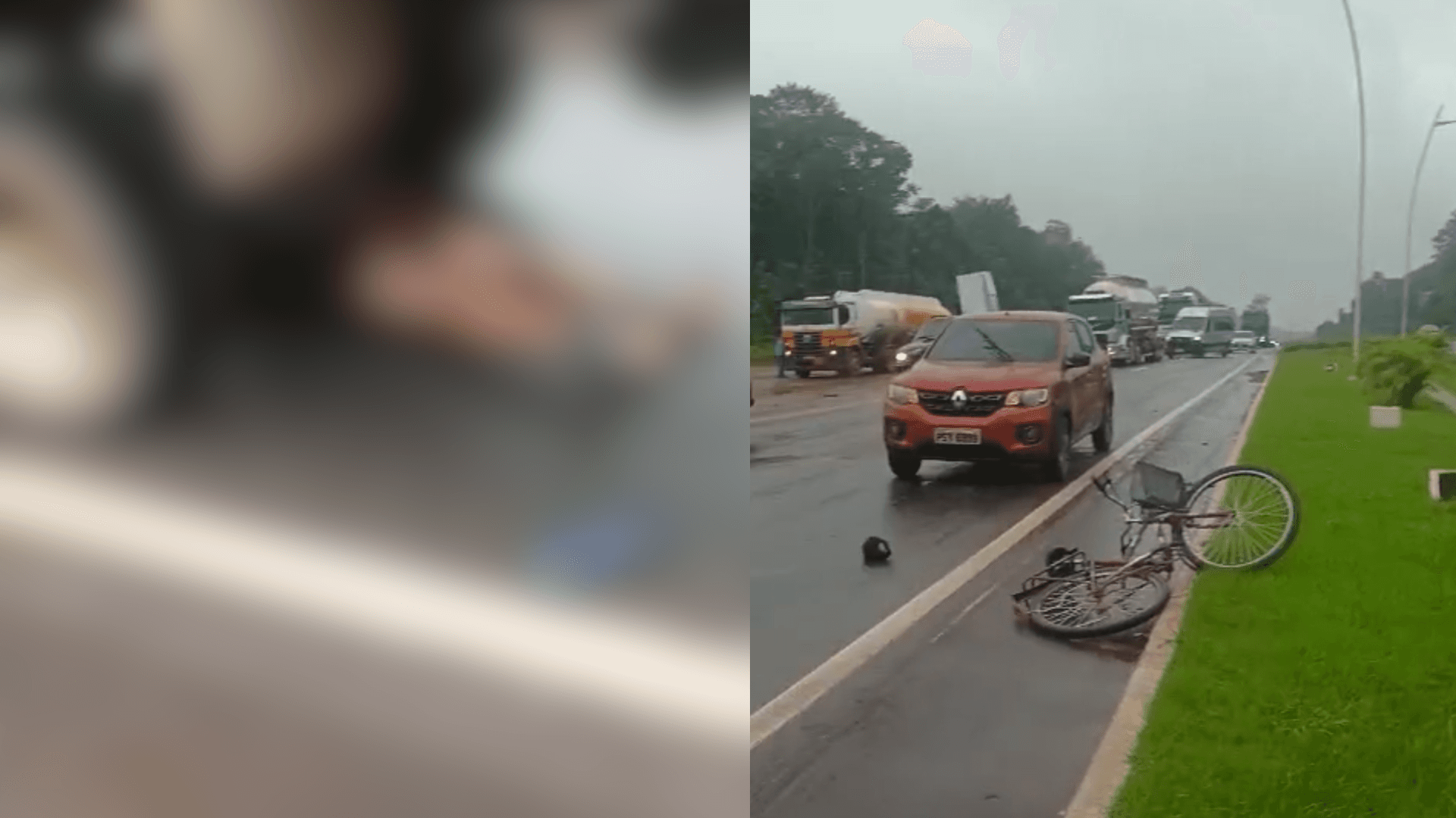 Ciclista sobrevive após atropelamento na BR-316, em Santa Izabel no Pará