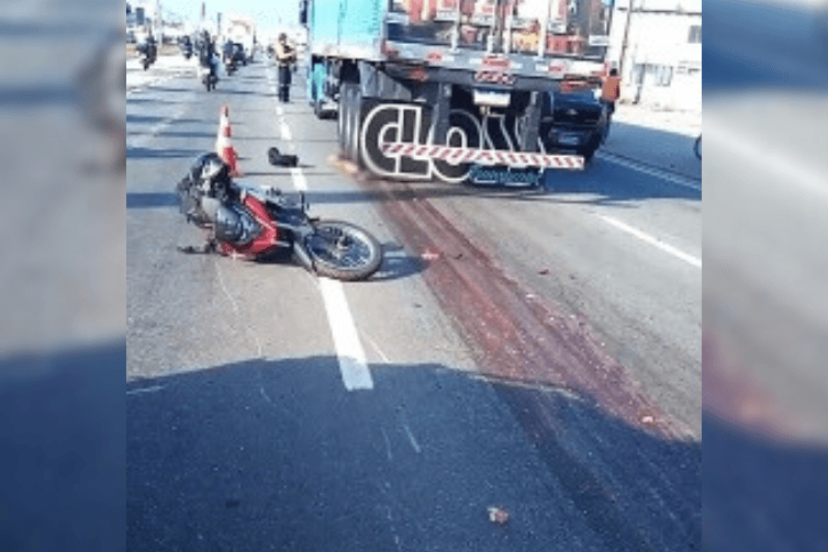 Colisão entre moto e caminhão na BR-316 resulta na morte de criança nesta quarta-feira (3)