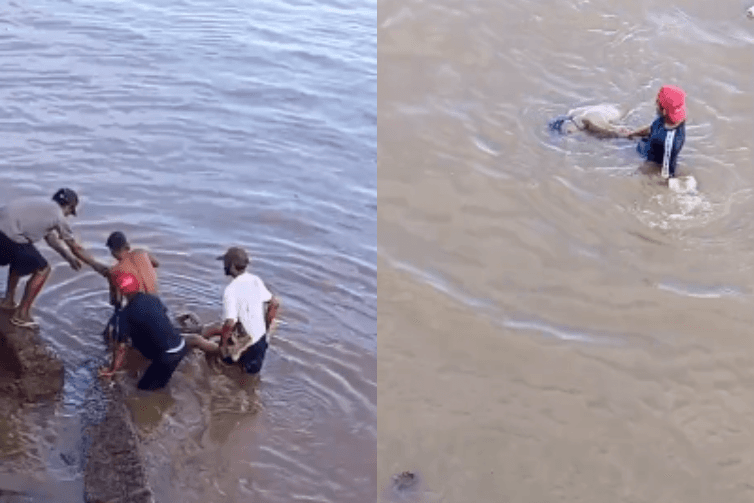 Corpo de homem é encontrado boiando na baía do Guajará, às margens do Ver-o-Peso, na manhã desta sexta-feira (3)