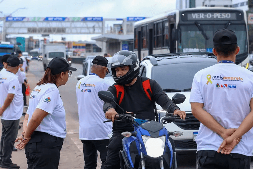Detran inicia campanha Maio Amarelo com alerta para motociclistas na BR-316